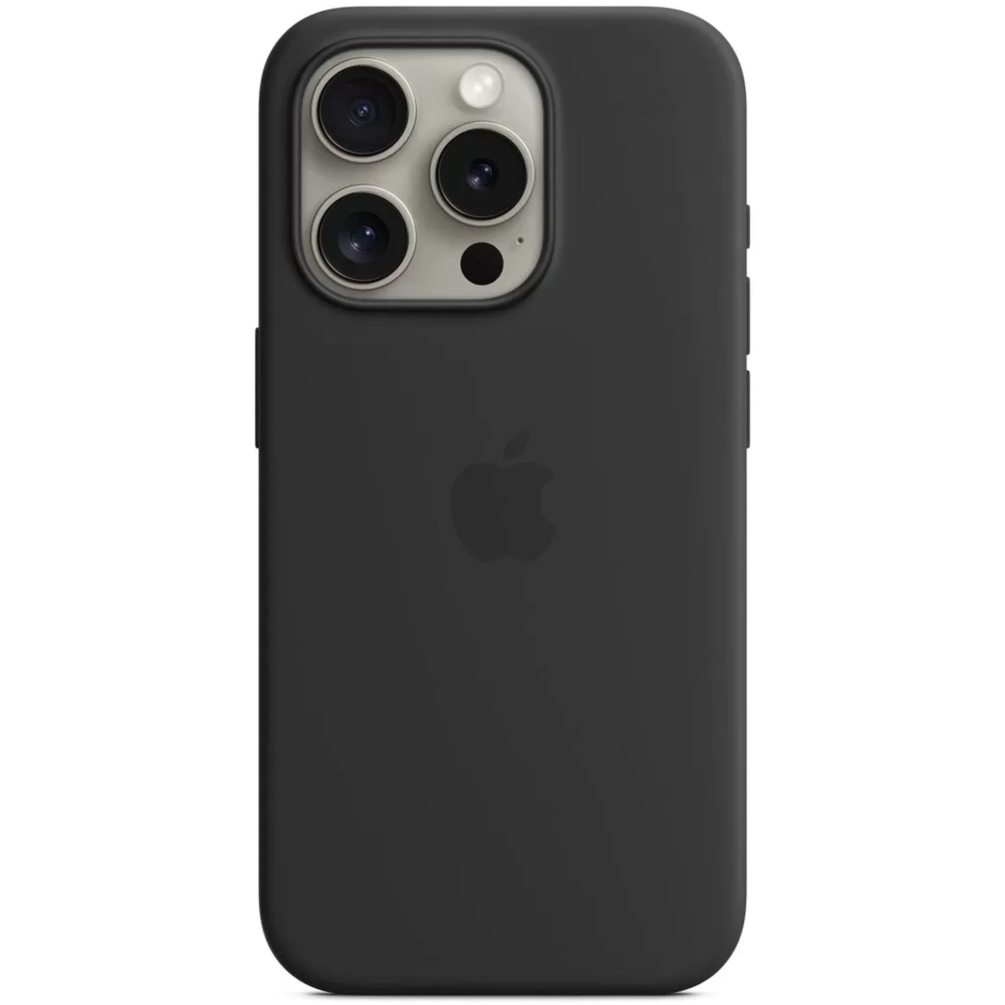 Чехол силиконовый MagSafe iPhone 15 Pro Max, черный