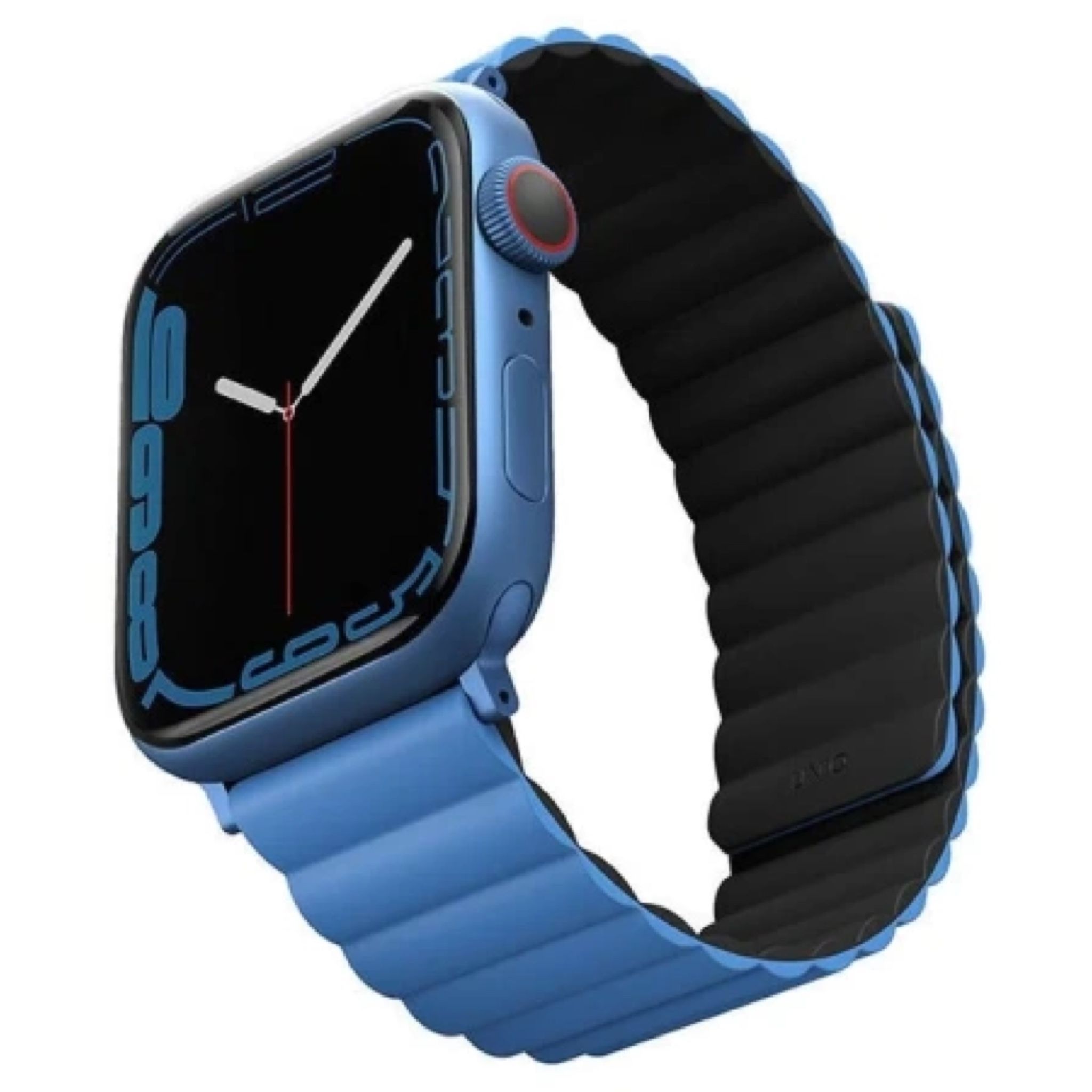 Ремешок Uniq Revix для Apple Watch 41/40/38mm, синий/черный