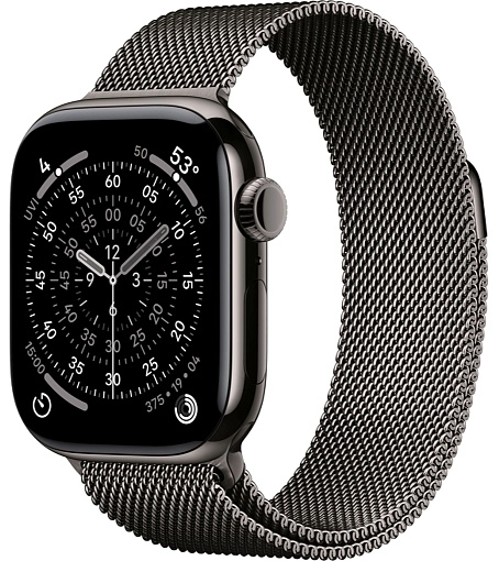 Apple Watch Series 11 46 мм, сланцевый титан